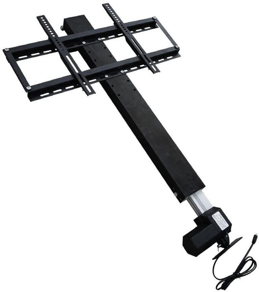 TV Lift - Motorlift TV - Wandmontage - Elektrisch Verstelbaar - 700 mm - Zwart