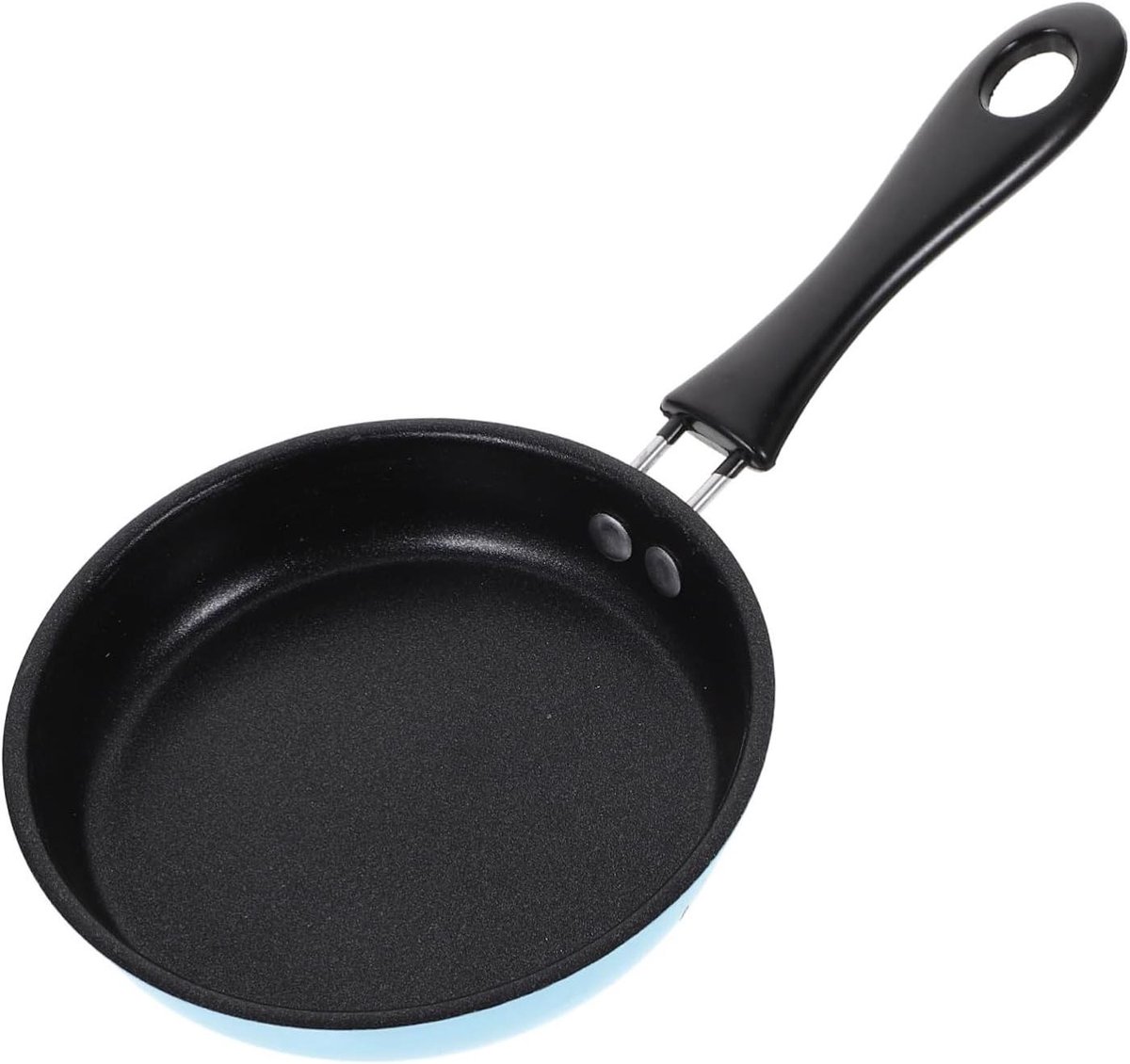 Mini Koekenpan - Kleine Koekenpan Ei Pan - Ontbijt Bakken - Non-stick Coating - 25x13x3cm - Blauw