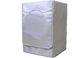 Wasmachine Hoes - Wasmachine Beschermer - Waterdicht, Zonwerend en Stofdicht - Stofdicht en waterdicht polyester - Verstelbare zonwering - Past op de meeste machines met voorlader - 60 x 55 x 85 CM - Zilver