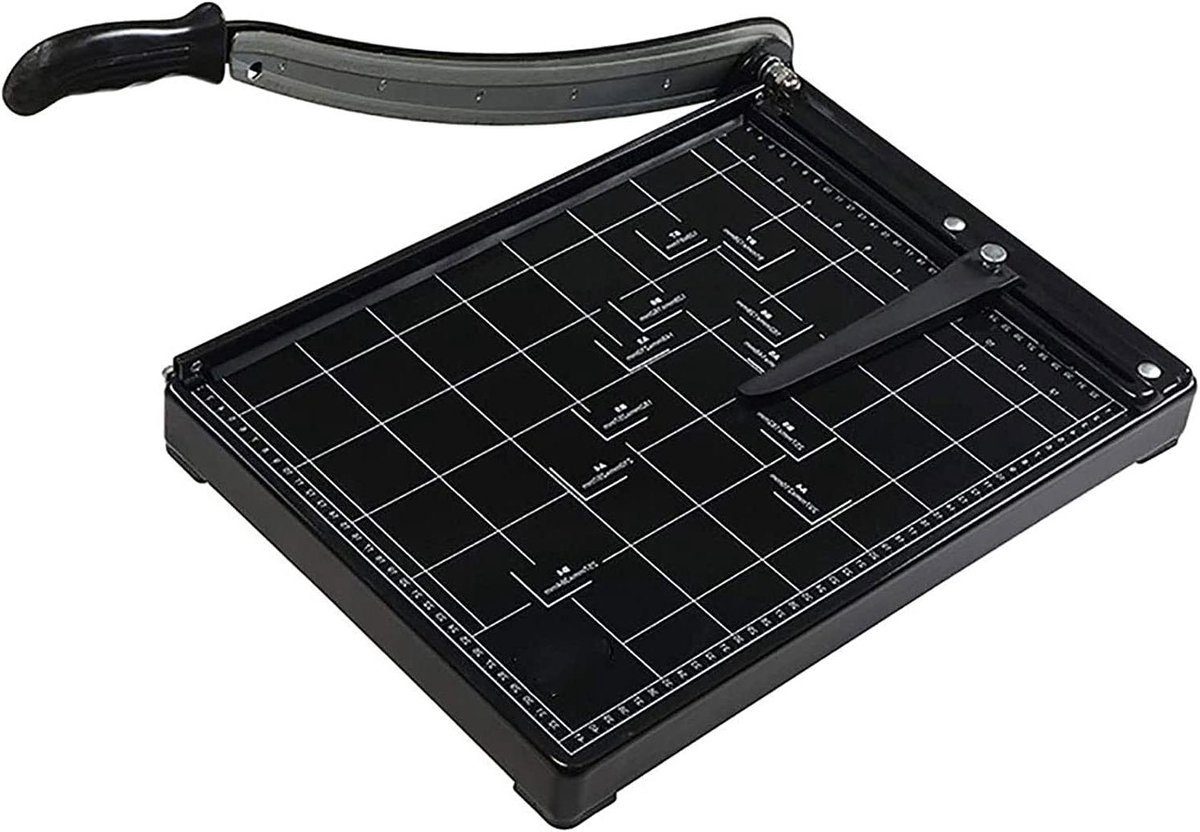 Papiersnijder - Snijmachine Papier - Nauwkeurig Snijden - Metalen Basis - A3 formaat - Zwart