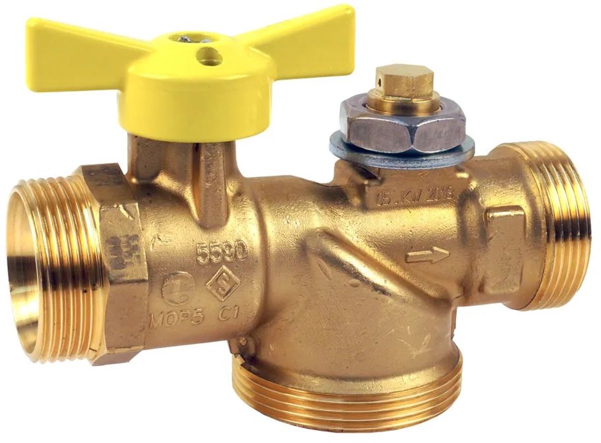 Seppelfricke SEPP Easy® I vervangings-kogelkraan voor één-buismeter a/a G1 3/8" (DN25) Typ 5290, 0030139