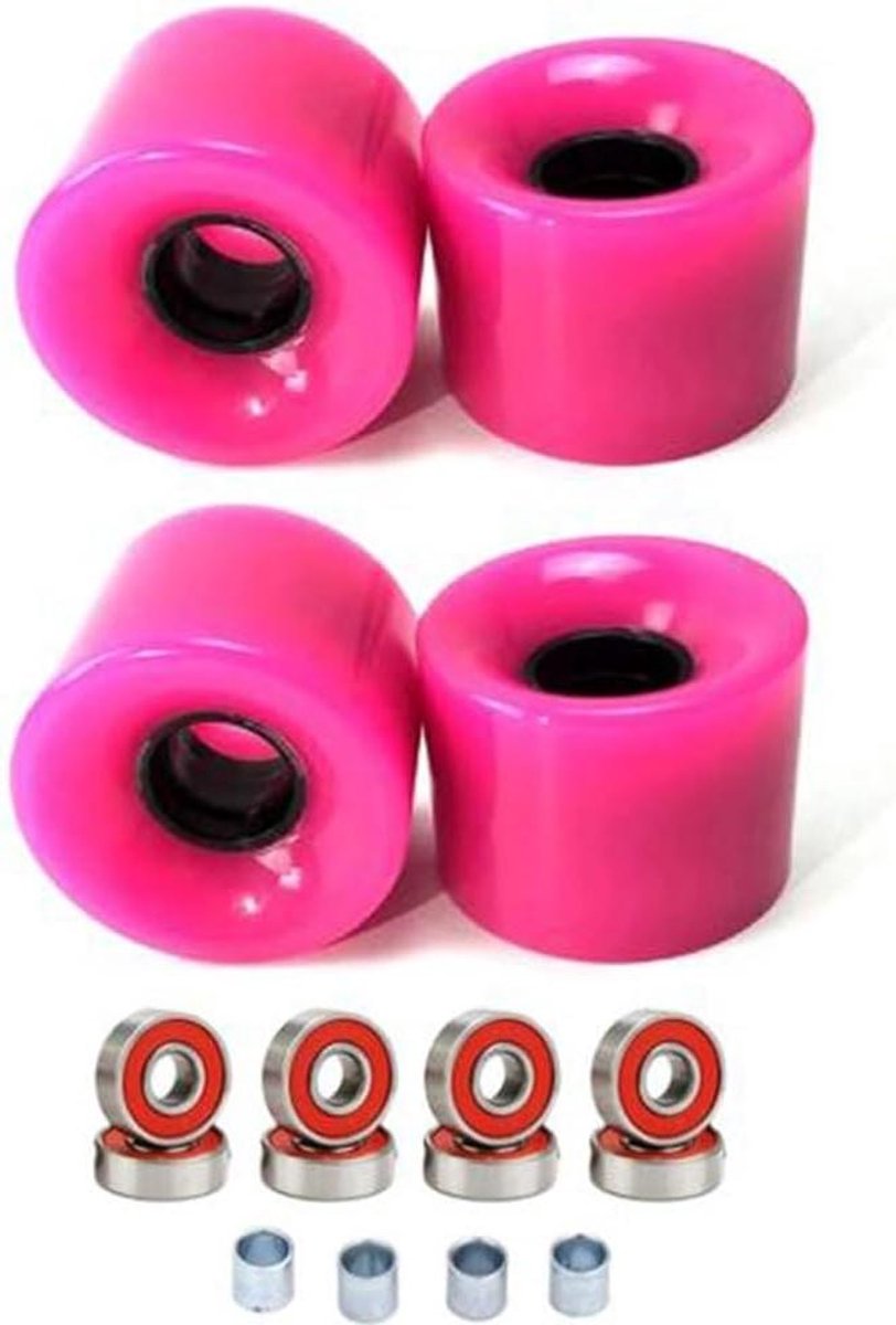 Skateboard Wielen Set PU Wielen Straat Skaten Complete Set Met Lagers 60x45mm 78A Meerdere Kleuren
