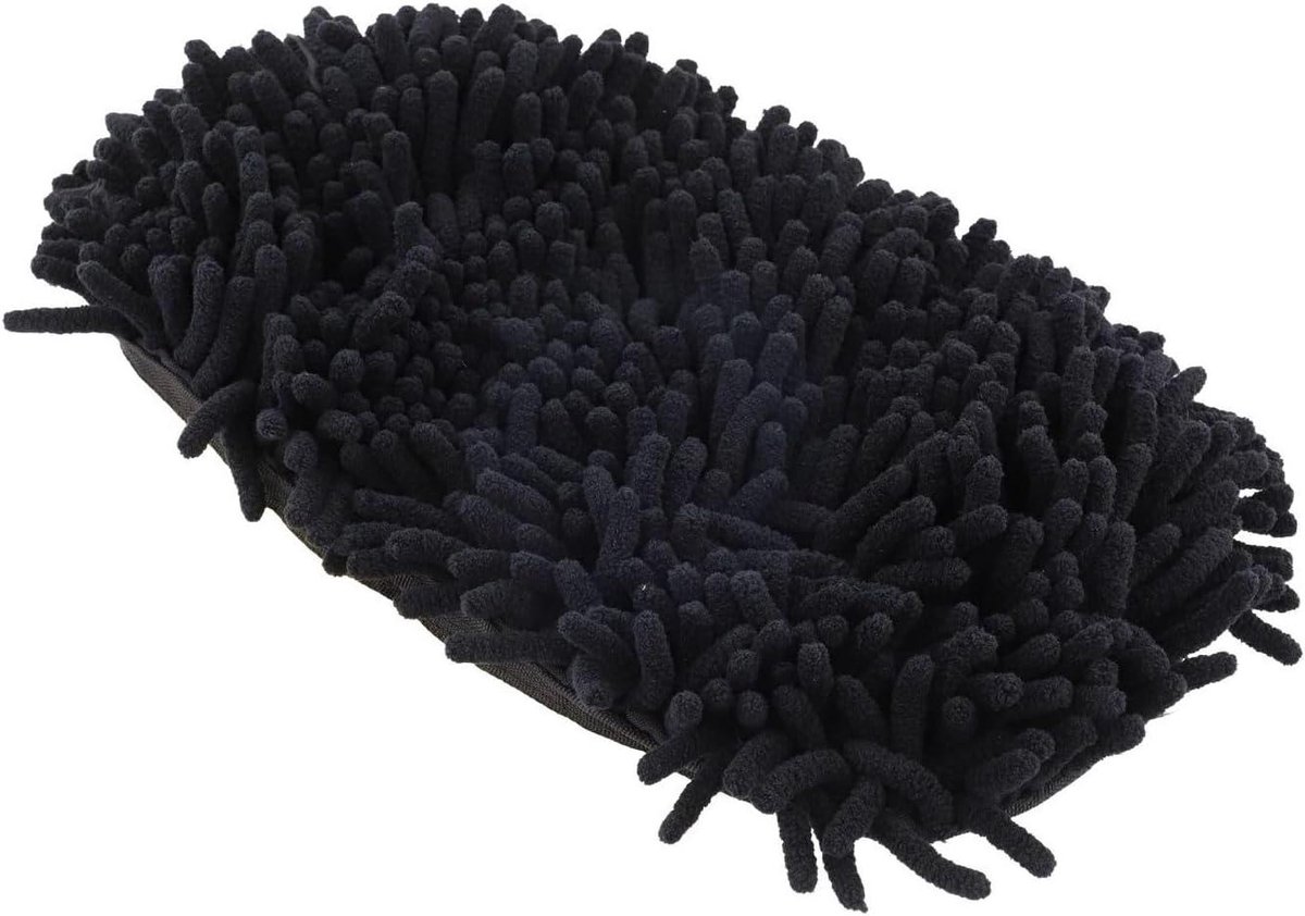 Gele Wasborstel - Microfiber Dweil - Auto Reinigen - Ingebouwde Spons - 27x15cm - Geel