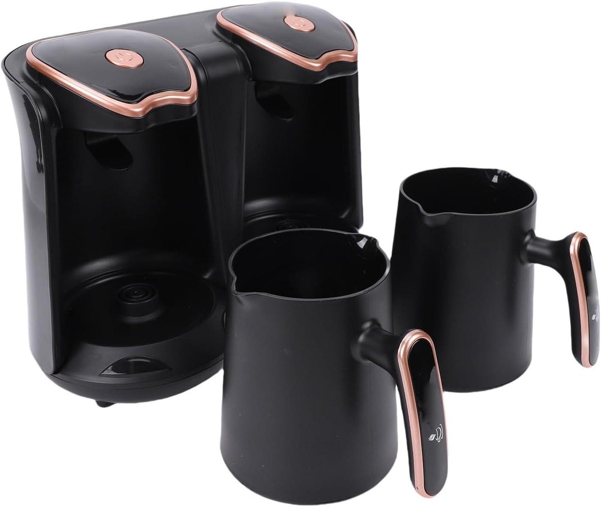 Koffiezetapparaat - Warme Dranken Maker - Traditioneel Brouwen - Twee Compartimenten - 1200 W - Zwart