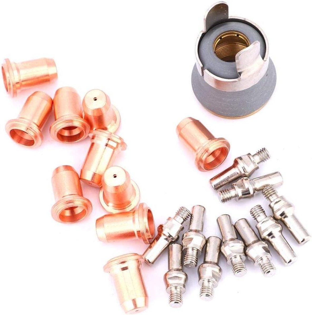 Snijtips Set - Plasma Onderdelen - Precisie Snijden - Duurzaam Materiaal - 22 Stuks - Zilver