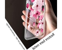 Beschermhoes XReal Beam Pro - Siliconen Case Bumper - Telefoon Beschermen - Schokabsorberend Ontwerp - 6.50 inch - Perzikbloesem