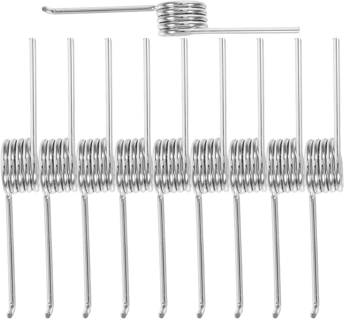 20 Stuks Roestvrijstalen Torsieveren Compressieveer Draaddiameter voor Prullenbakdeksel Reparatie DIY Onderhoud Timmerprojecten