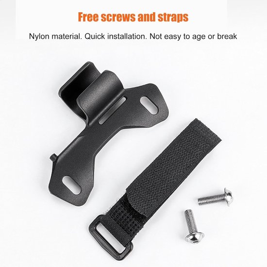 Fietspomp Clip - Vaste Clip Fietsen Montagebeugel - Fietspomp Bevestigingsframe Houder, Clip Inflator Houder Mount voor Racefiets — afbeelding 2