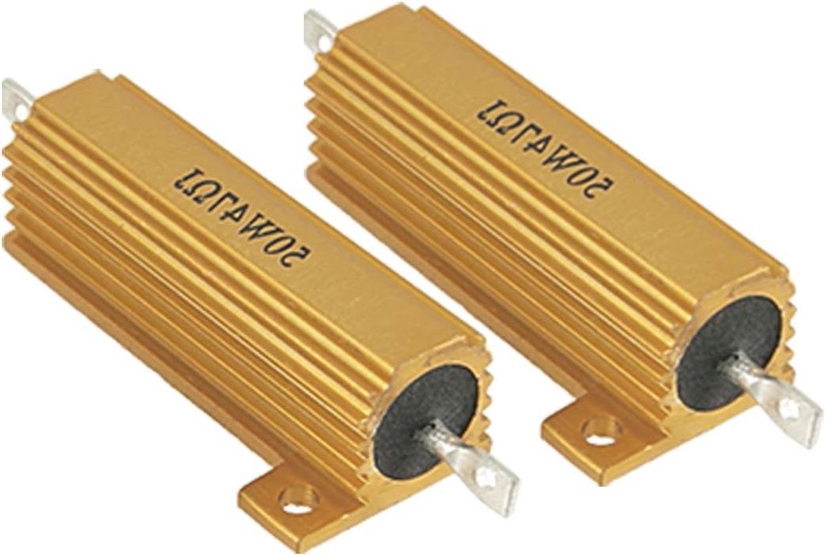 Aexit 2pcs 5% 47ohm resistor gold wire wound aluminum resistors