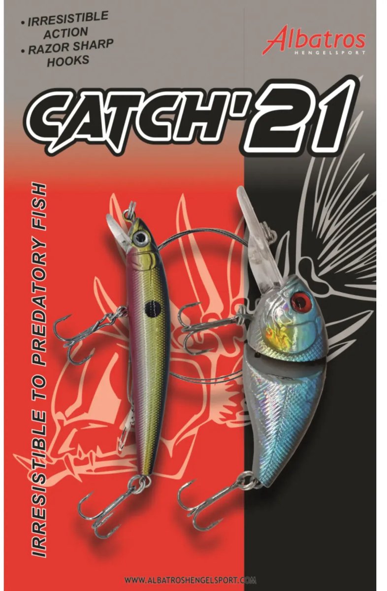 Albatros Slam Kit pluggen set | 2 drijvende pluggen + 2 staalonderlijnen