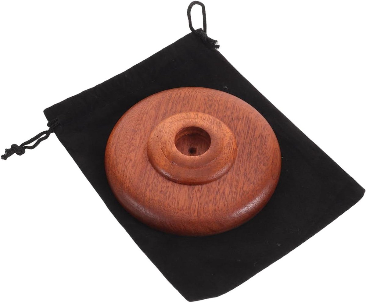 Cello Eindpin Stopper - Vloerbescherming Musici - Muziek Oefenen - Antislip Rubber Grip - 9.8x9.8x1.5cm - Bruin