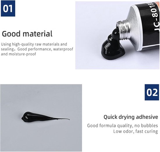 Band Reparatie Lijm - Punctie Kit - Auto Banden Herstellen - Snelle Uitharding - 30ml - Transparant — afbeelding 4