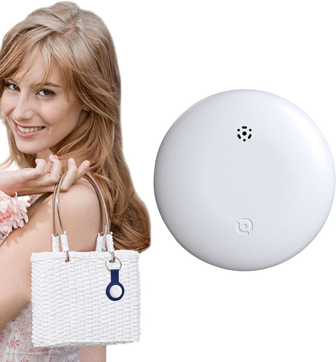 Bagage Tracker - Zoek App - Spullen Vinden - 120 Db Alarm - 13 x 8 x 3 cm - Wit