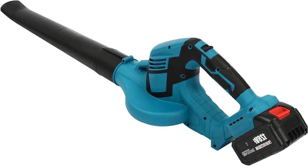 Draadloze Bladblazer - Elektrisch Gereedschap - Gazon Onderhoud - Krachtige Luchtstroom - 82 cm Lengte - Blauw