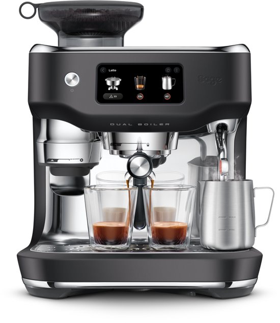 Sage SES995BTR the Oracle Dual Boiler Black Truffle - Pistonmachine - Touchscreen - Dual Boiler - Espressomachine