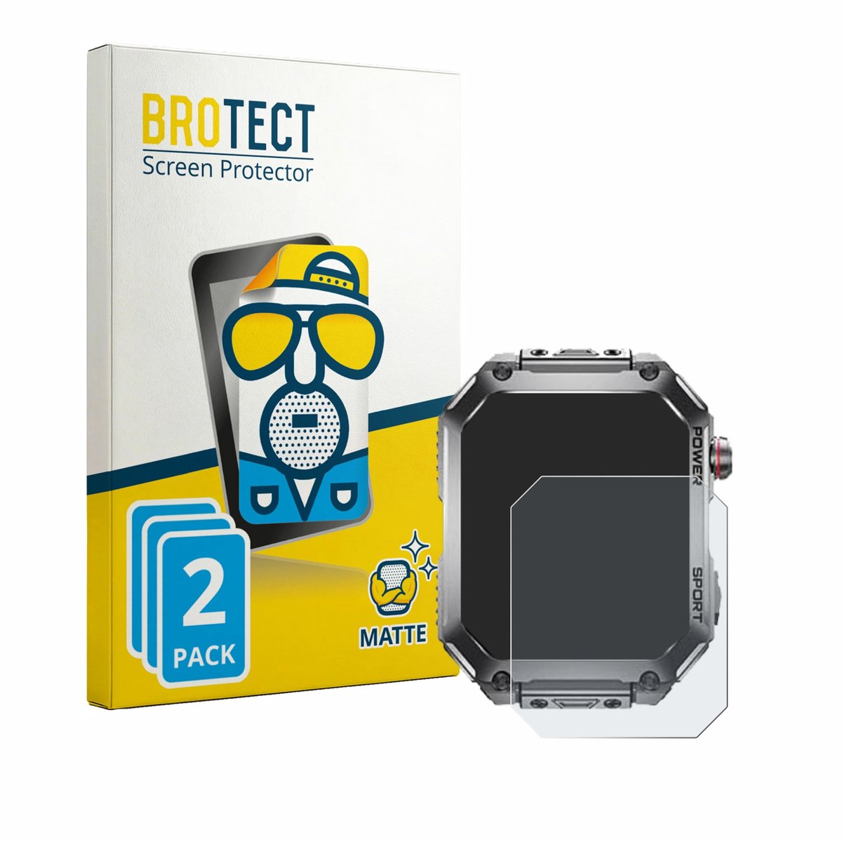 BROTECT - Screenprotector voor Benyar Smart EF2 PRO-D - Folie Beschermfolie matte 2 Stuks