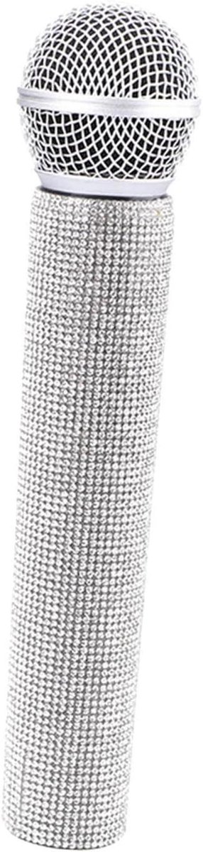 Speelgoedmicrofoon - Nepmicrofoon - Rollenspel - Realistisch ontwerp - 26 cm - Zwart