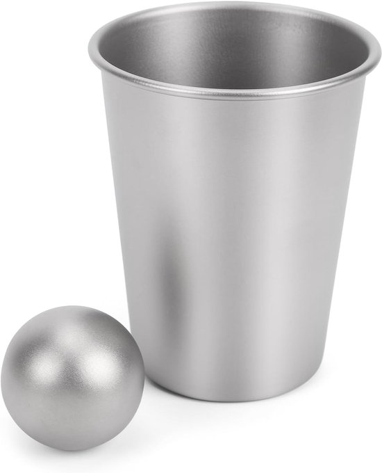 Herbruikbare Ijsballen - Gekoelde Drankjes - Buitenactiviteiten - Smaak Verwateren Niet - 4 cm - Zilverkleurig — afbeelding 2