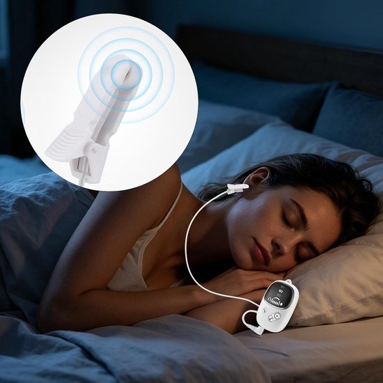 Slaaphulp - ABS, slaapmachine van roestvrij staal, slaapinstrument, draagbare ontspanningsmachine met oorklem, voor thuis, slaapkamer, reizen — afbeelding 3