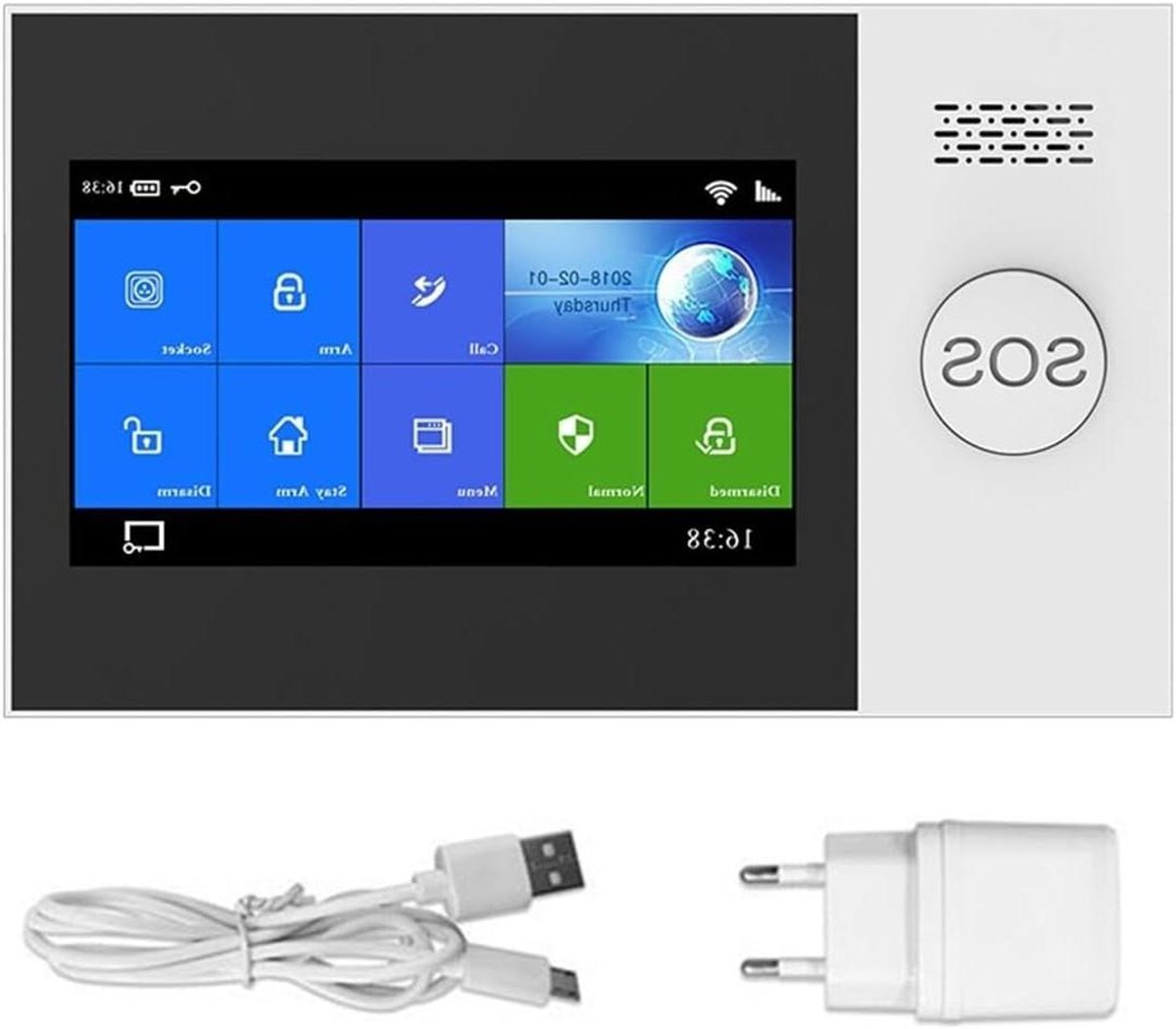 Draadloos Alarmsysteem - Home Security - Huis Beveiligen - App Bediening - 160x98x19mm - Wit