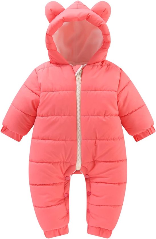 Baby Winterpak - Overslagpakje - Warm Blijven - Met Berenoortjes - Newborn - Bruin — afbeelding 4