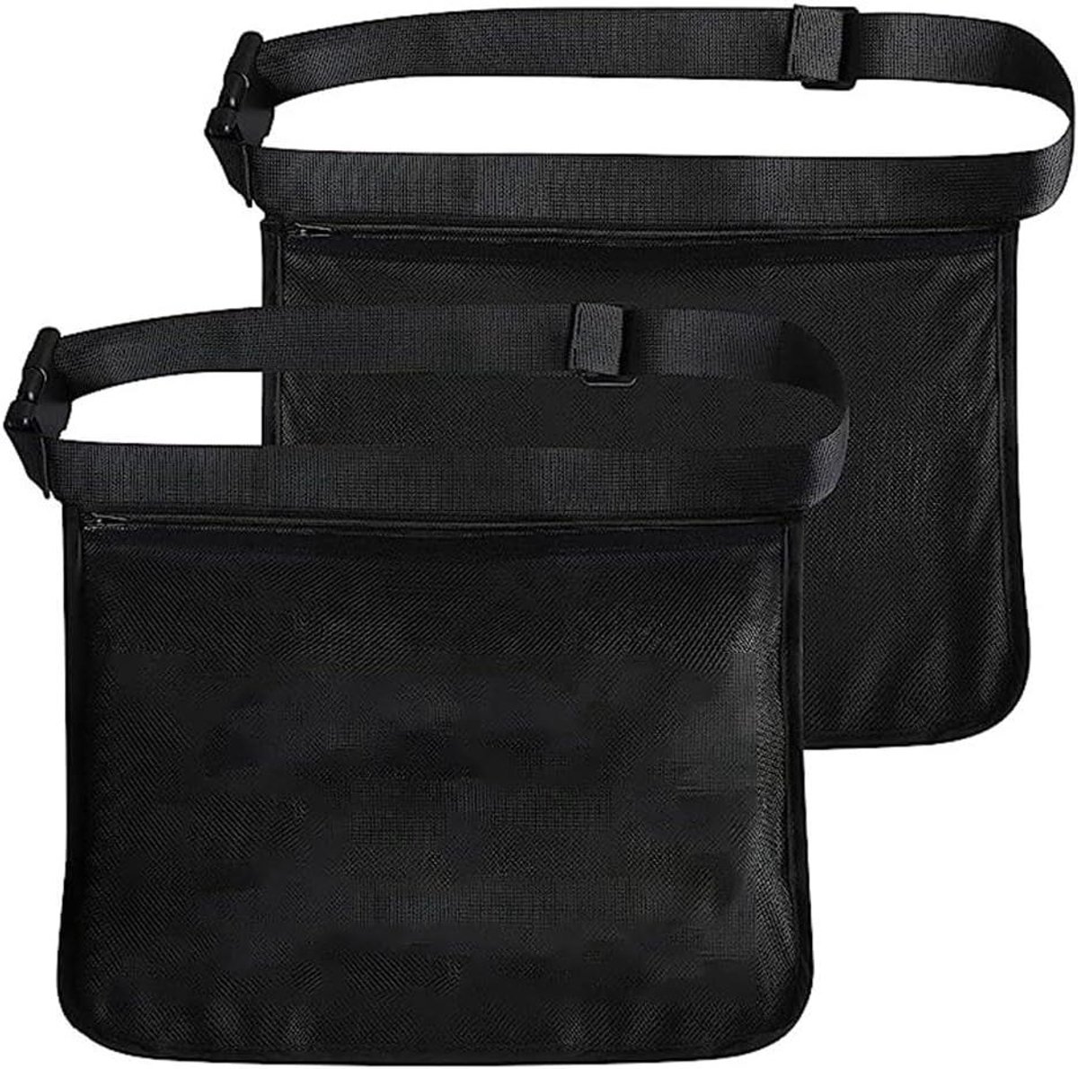 Ballen Houder Tas - Sport Accessoire - Sport Training - Verstelbare Band - 2 Stuks - Zwart