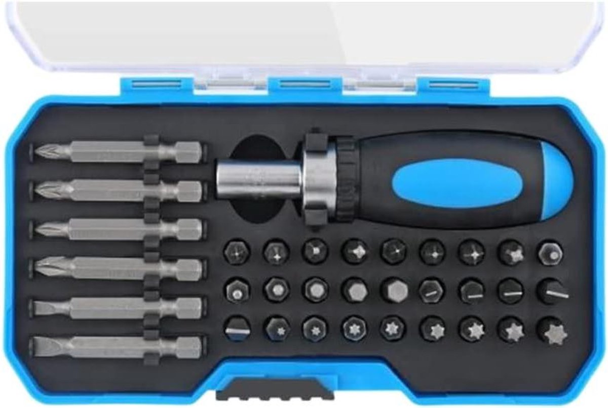 Multifunctionele Schroevendraaier - Gereedschap Set - Klussen Thuis - Ergonomische Grip - 34 Delig - Niet gespecificeerd