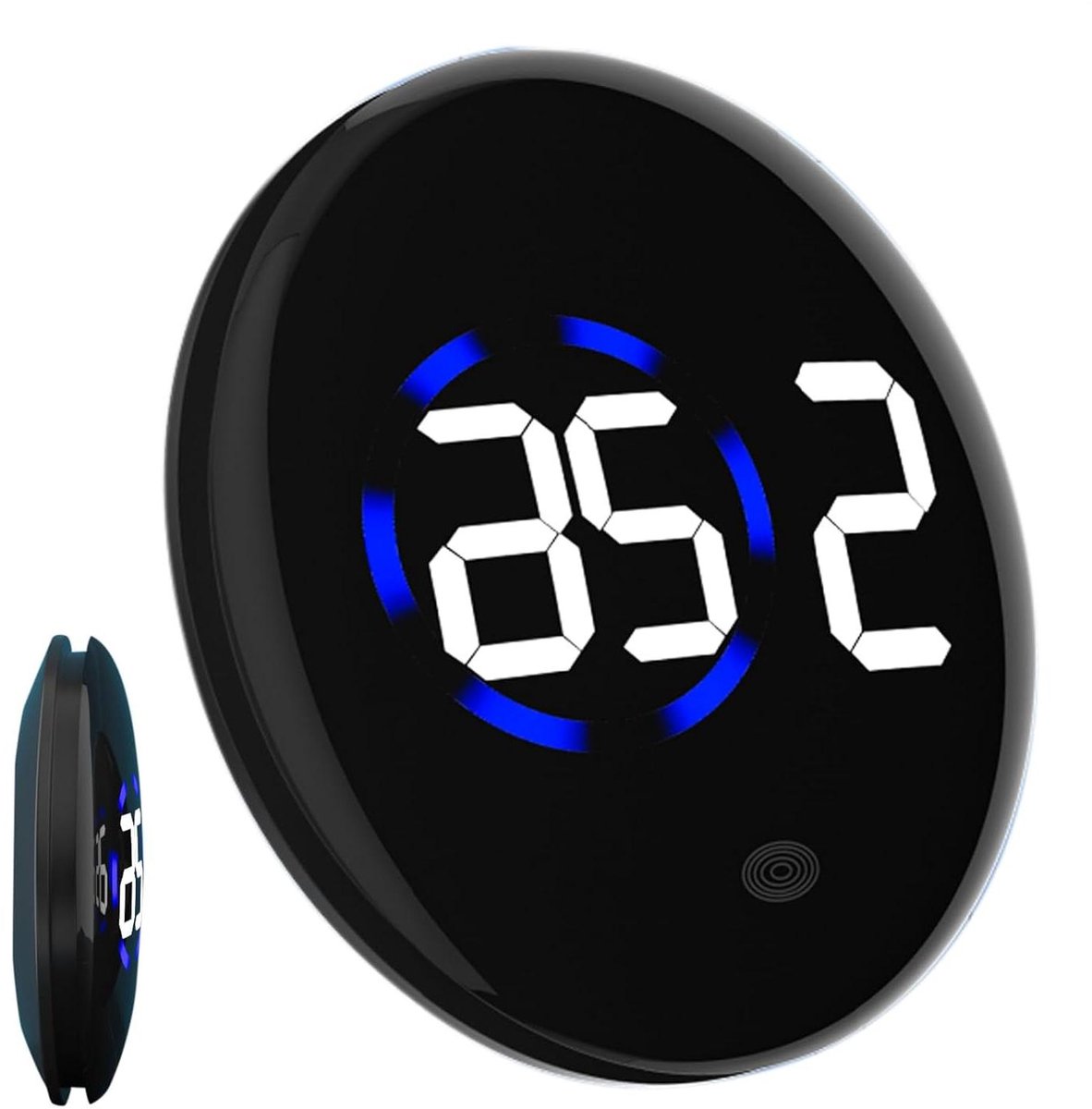 Zelfklevende klok voor het dashboard van de auto – timer met intelligent led-display, mult