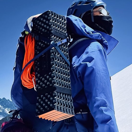 Schuim Slaapmat - Kampeer mat - Buiten slapen - Verbeterde warmte - 188x55 cm - Oranje — afbeelding 4