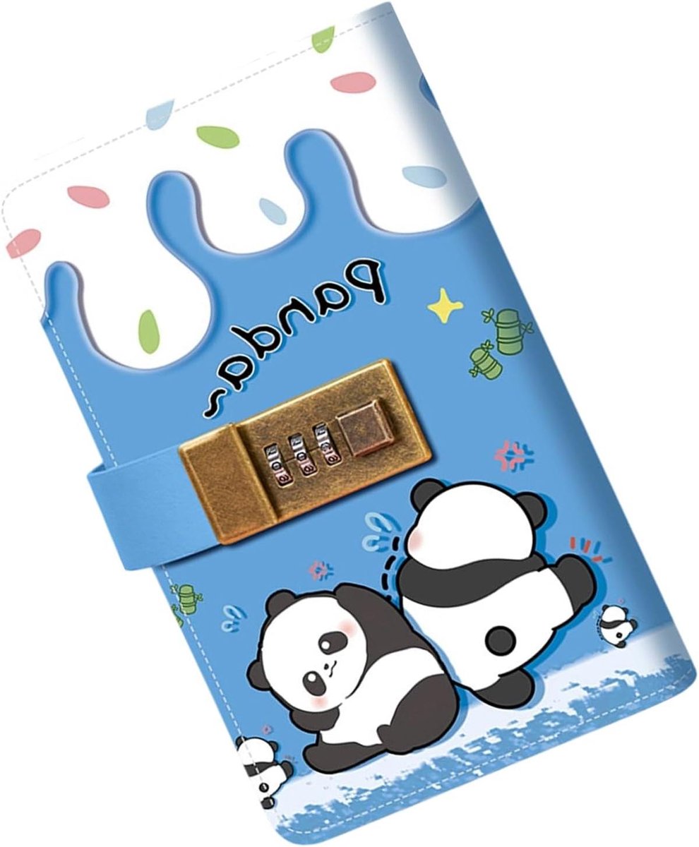 Spaarboek met slot - Budget organizer - Geld beheren - Combinatieslot beveiliging - 100 enveloppen - Panda