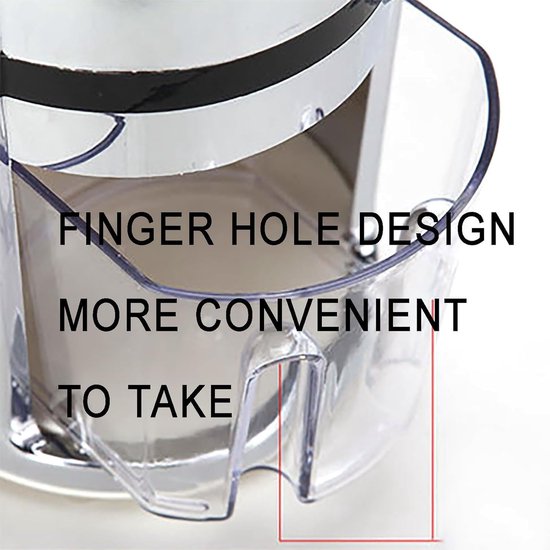Handmatige IJscrusher - IJs Blender - Drankjes Maken - Transparant Deksel - Compact Ontwerp - Transparant — afbeelding 5