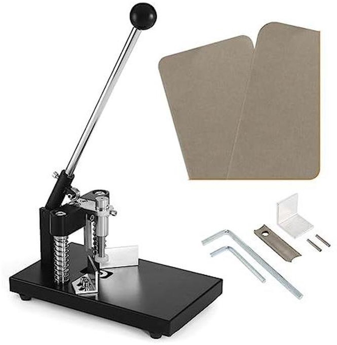 Hoekronder Punch - Papier Snijder - Kaarten Afronden - Zware Metalen Structuur - 30mm Snijdikte - Zwart
