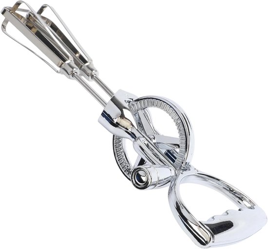 Roestvrijstalen handmixer - Keukenmixer deegklopper - Beslag en deeg maken - Instelbare mengkracht - Large 31 cm - Zilverkleurig — afbeelding 4