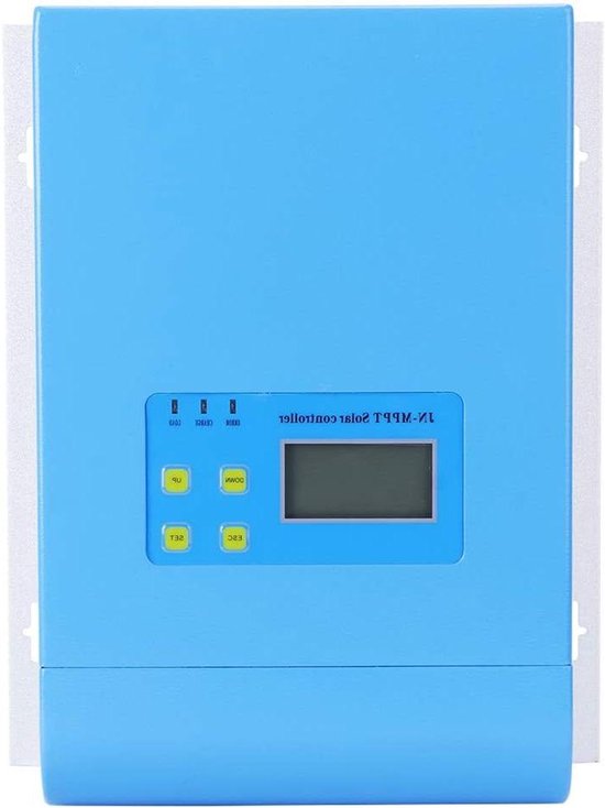 MPPT Laadregelaar - Zonne-energie Regelaar - Energie Beheer - Geavanceerde MPPT Tracking - 12V 40A - Aluminiumkleur