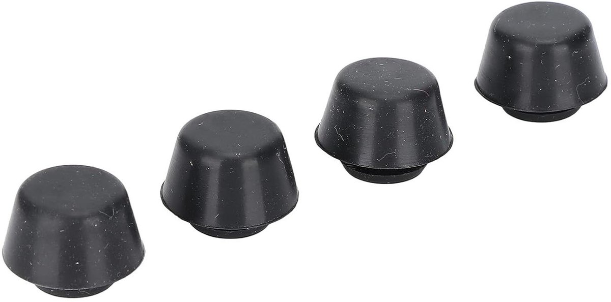 Anti-vibratie Voet - Stabiliteitsvoetjes Printer - 3D Printer Stabiliseren - Duurzaam Siliconen Materiaal - 4 Stuks - Zwart