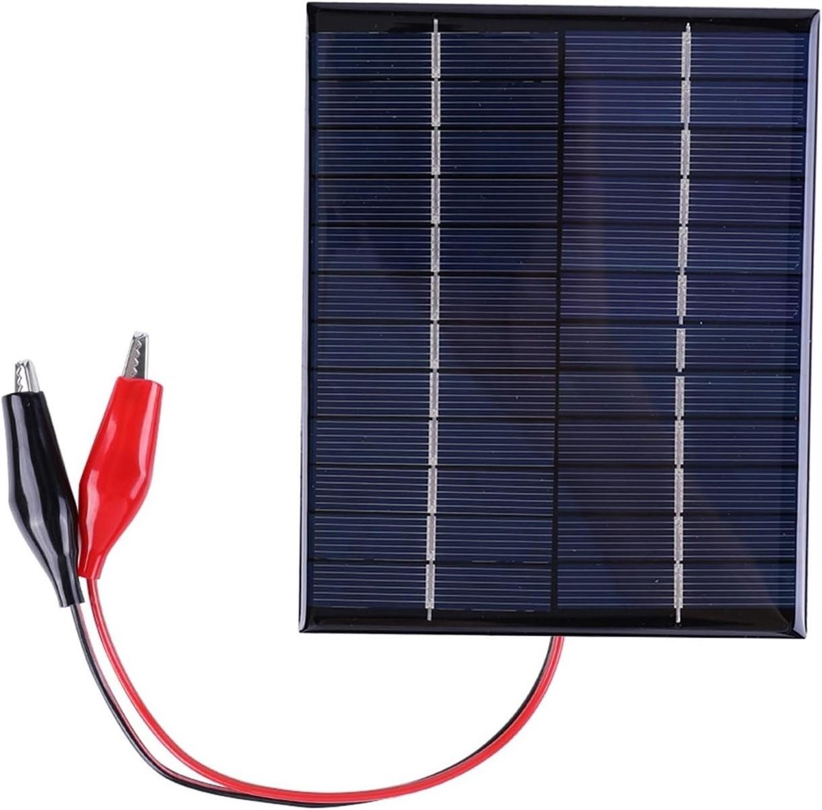 Draagbaar Zonnepaneel - Kleine Module - Energie Opwekken - Hoge Efficiëntie Cellen - 110x136mm - Zwart