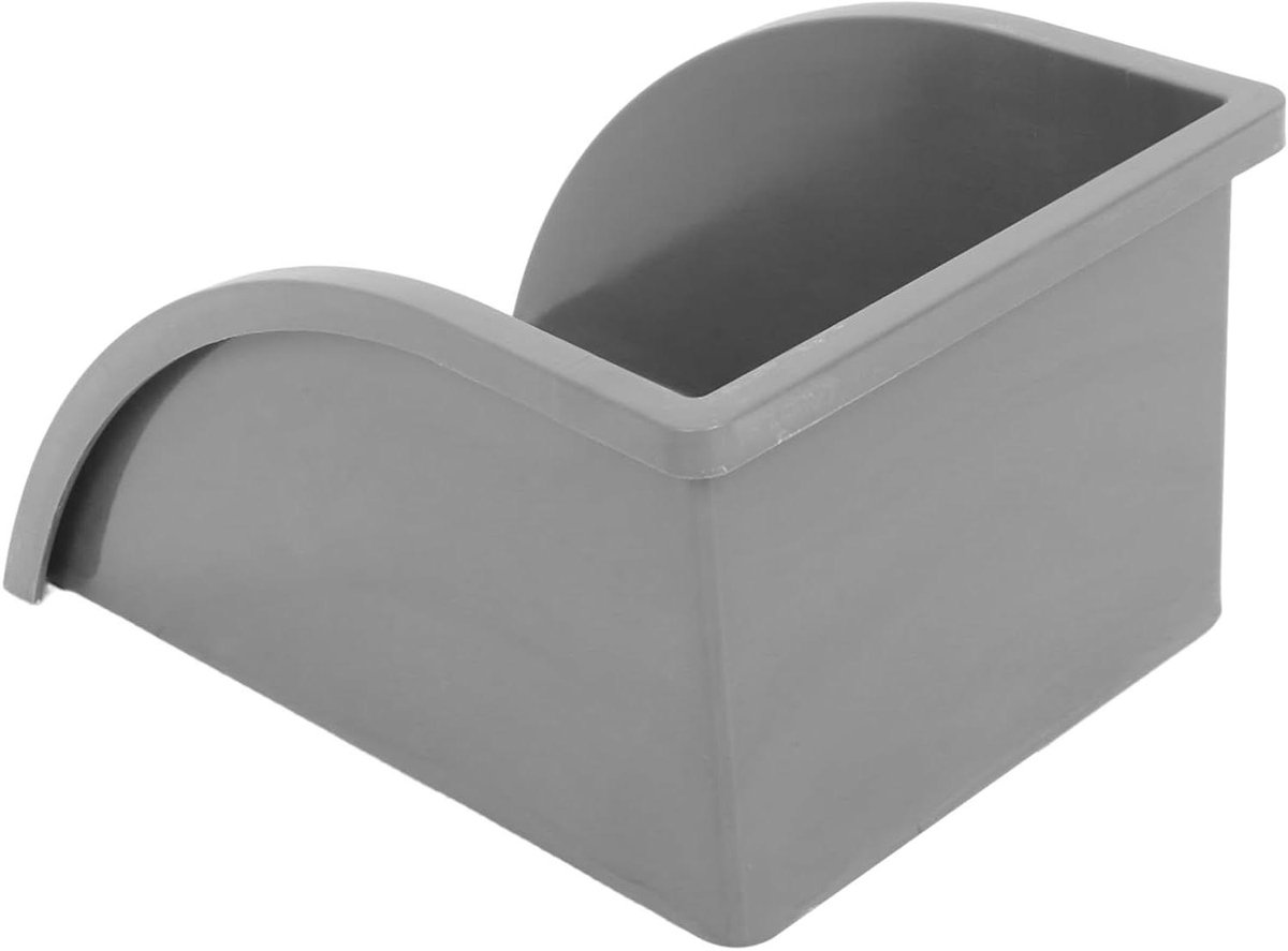 Regenwater Opvangbak - Dakgoot Spatscherm - Wateroverlast Voorkomen - Weerbestendig Plastic - 27x20x18 cm - Lichtgrijs
