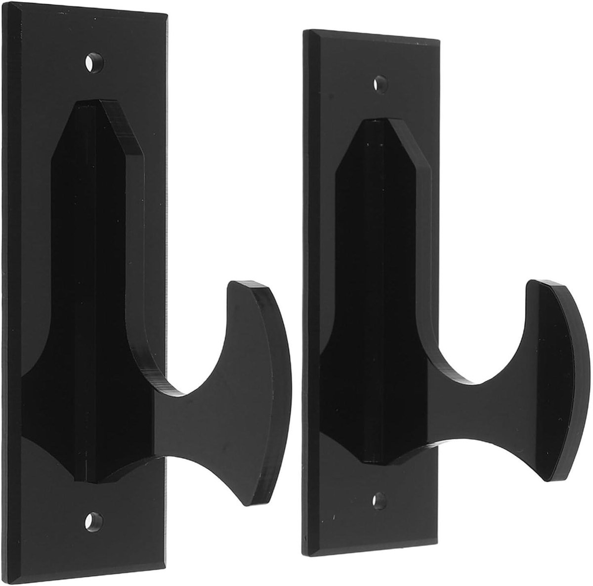 Display Houders - Verticale Muurbeugel - Collectie Tonen - Verbeterde Valbescherming - 12 x 6.5 cm - Zwart