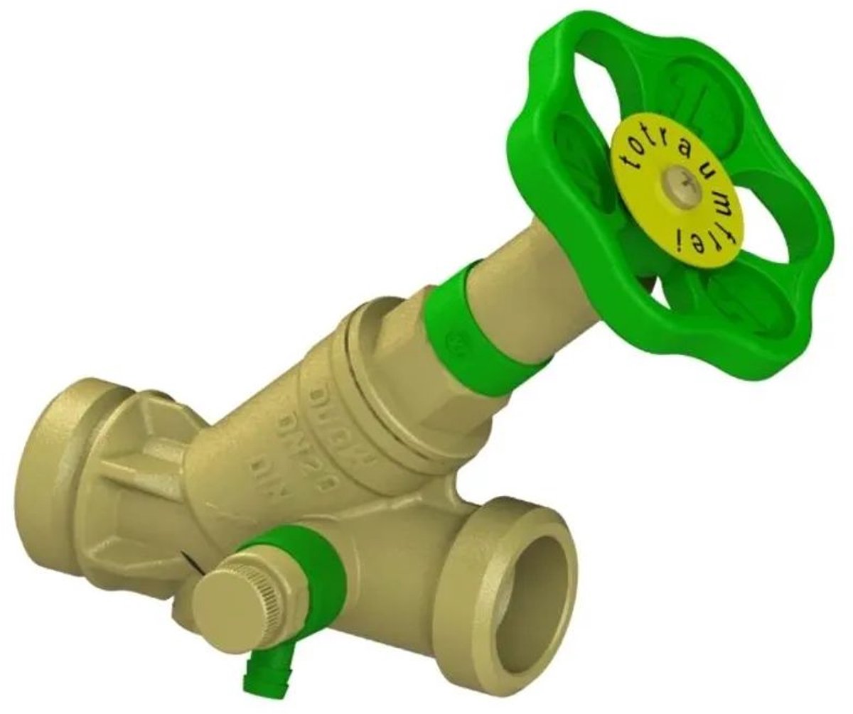 Schlösser Armaturen JS KFR-ventiel, met buitendraad MULTI, met aftapping, met niet-stijgende spindel, DN20, buitendraad 1'', DVGW gekeurd, 0016772000001