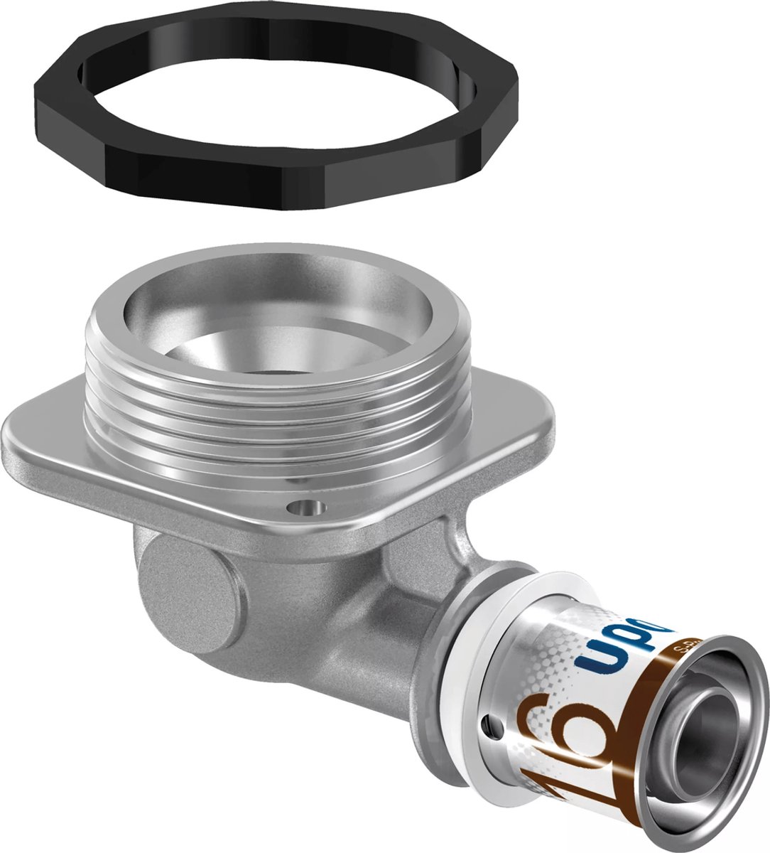 Uponor S-Press Plus knie  - 1/2x16mm voor inbouwresvervoir binnendraadxpers