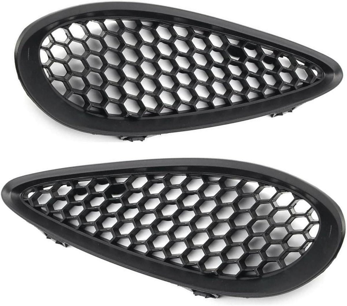 Radiateurgrill Set - Motorkap Ventilatierooster - Auto Styling - Eenvoudig Ontwerp - A pair - Zwart