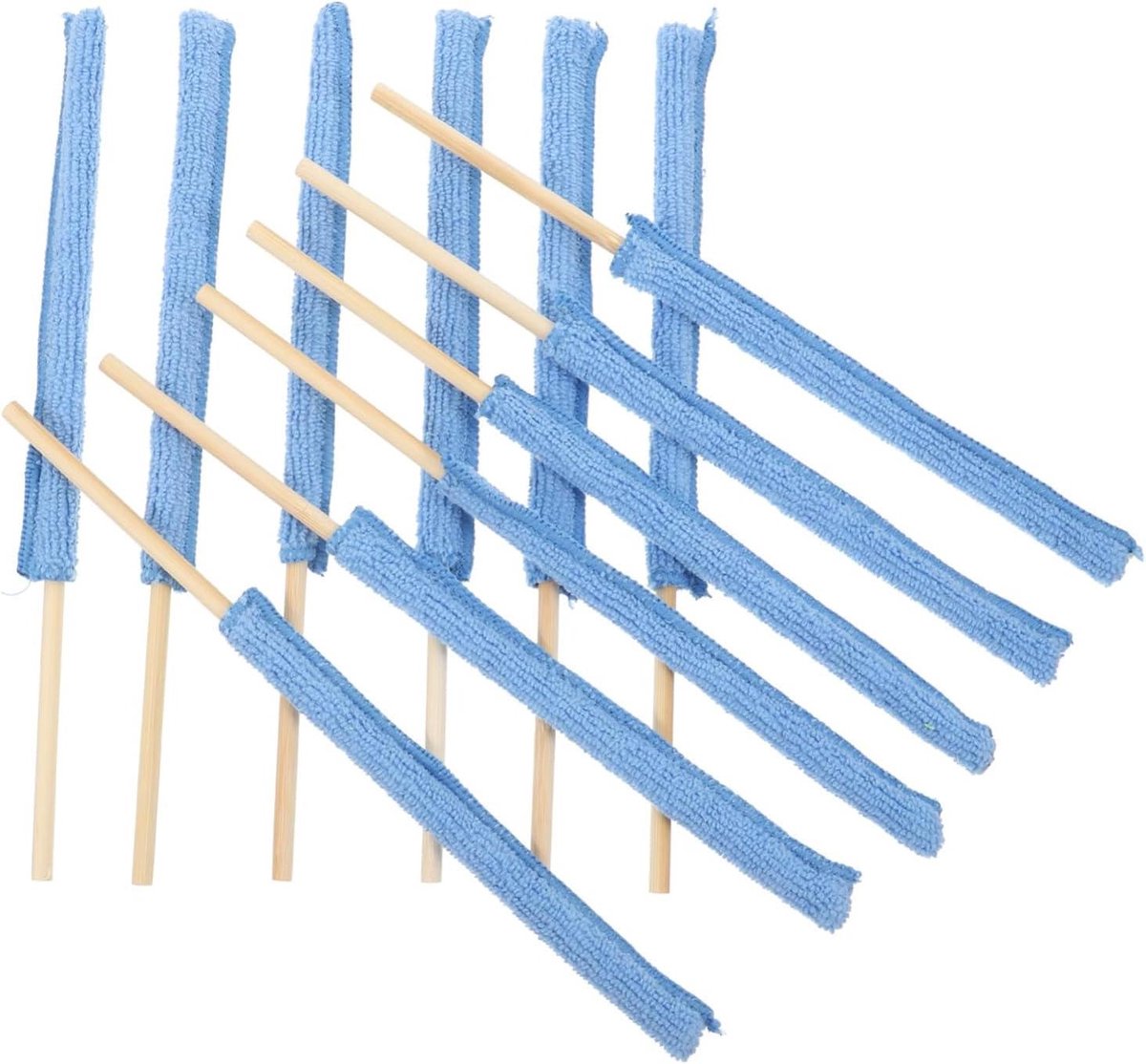 Mikinona 12 borstel hulpmiddel voor het reinigen van ventilatoren jaloezieën schonere luiken Window Blind Cleaner Tool droger spleetstofzuiger schoonmakers vezels Hemelsblauw