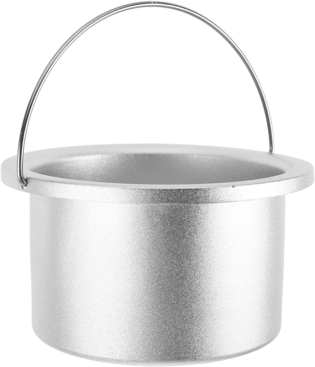 Aluminium Wax Pot - Binnenpot Waxverwarmer - Professioneel Harsen - Duurzaam Herbruikbaar - 13 x 11 x 7 cm - Zilver