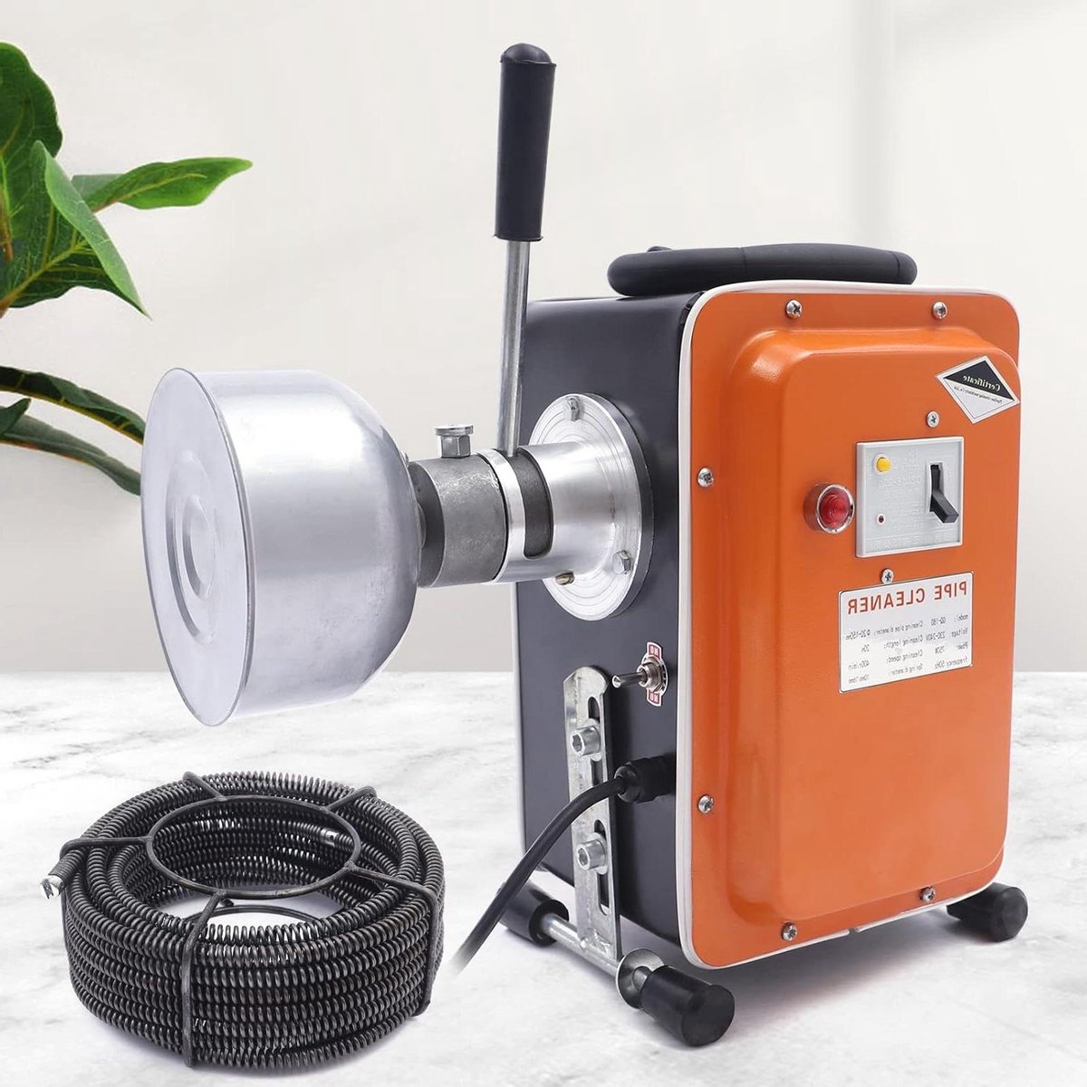 Pijpreinigingsmachine - Afvoerreiniger - Verstoppingen Verhelpen - 750W Krachtige Motor - 20 Meter Lengte - Grijs