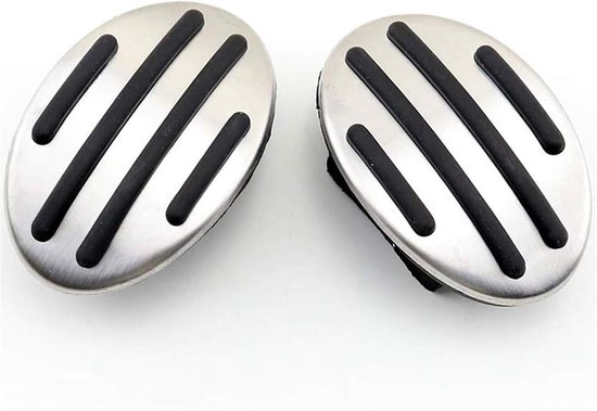 Pedaalhoezen Set - Auto Interieur - Veiliger Rijden - Antislip Rubber - One Size - Zilver — afbeelding 5
