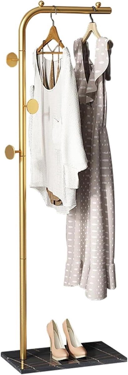 Metalen Kapstok - Kledingrek Standaard - Ruimte Ordenen - Stabiel Anti-slip - 170 cm - Zwa