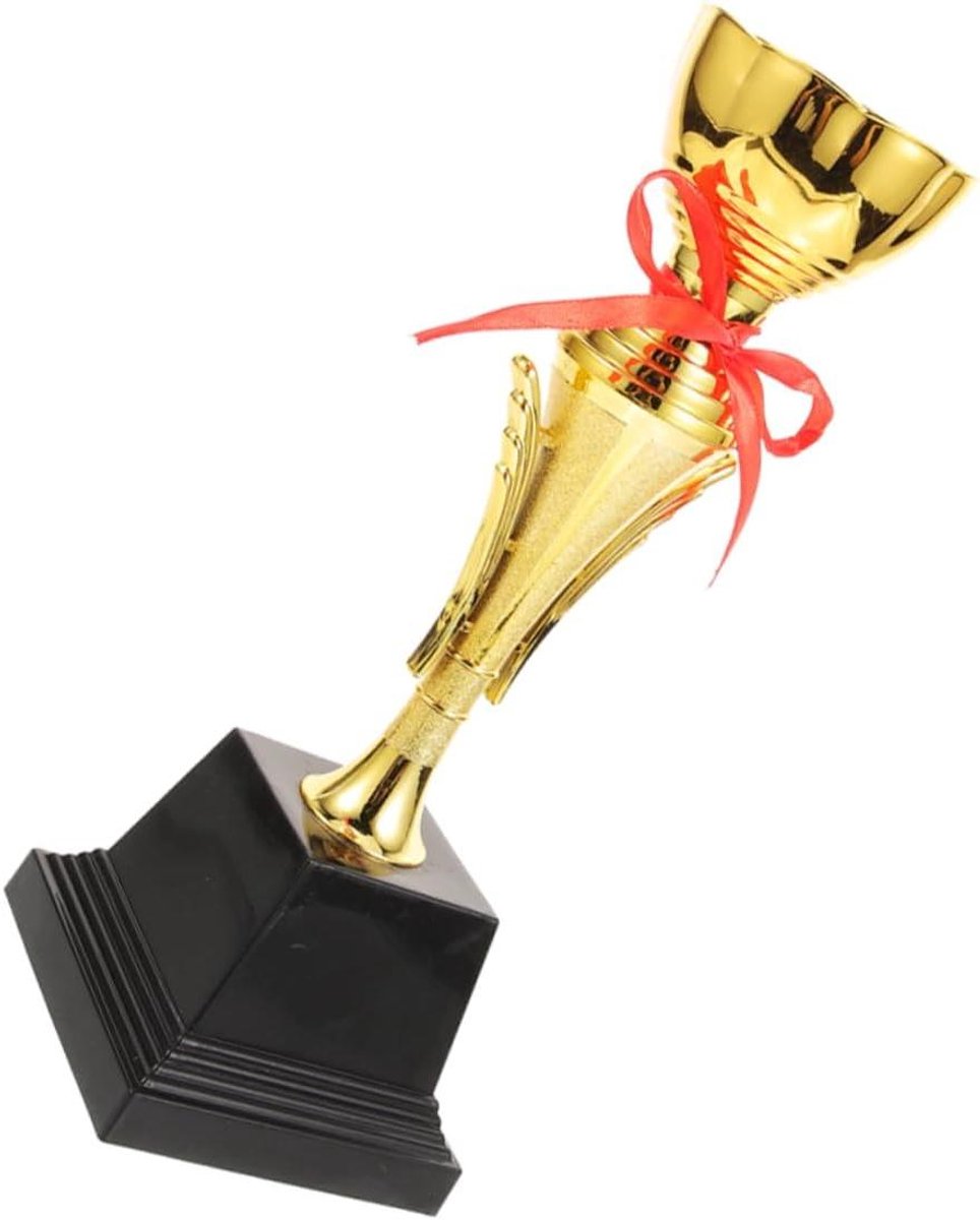 Gouden Bekers - Metalen Prijzen - Prestaties Vieren - Duurzaam Metaal - 27 cm Hoog - Goud