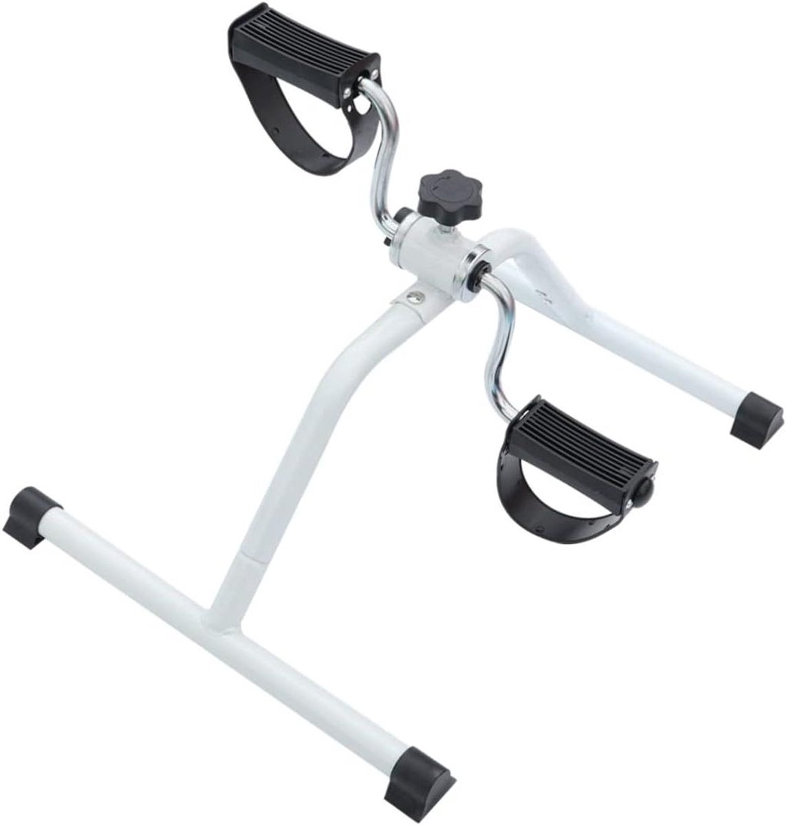 Mini Hometrainer - Oefenfiets Pedalen - Revalidatie Fitness - Inklapbaar Ontwerp - 50 x 40 x 28 cm - Wit