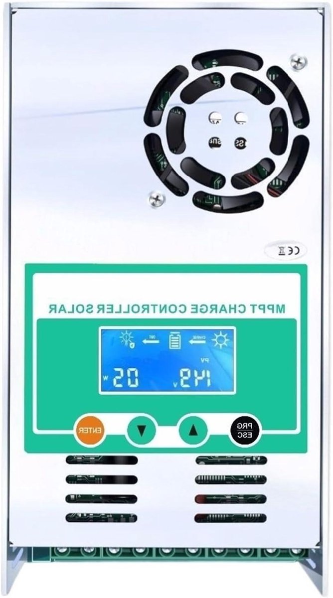 Solar Laadregelaar - MPPT Regelaar - Zonne-energie Systeem - Automatische Spanning Herkenning - 60A Stroom - Zwart