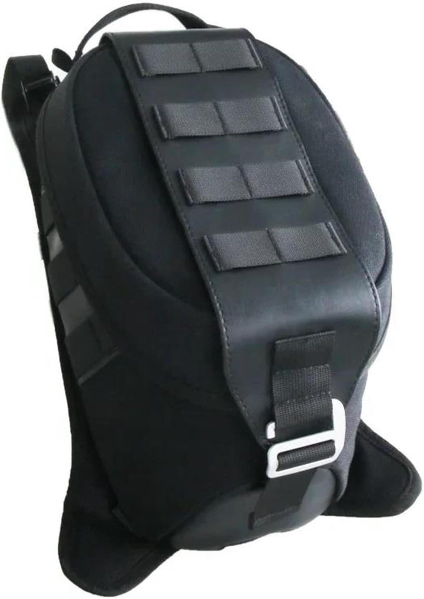 Motortas Met Riemen - Draagbare Rugzak - Bagage Vervoeren - Spatwaterdicht Ontwerp - 30 x 15 x 18 cm - Zwart